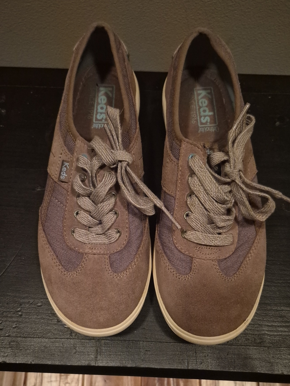 Keds Brown Suede & Canvas Casual Sneakers